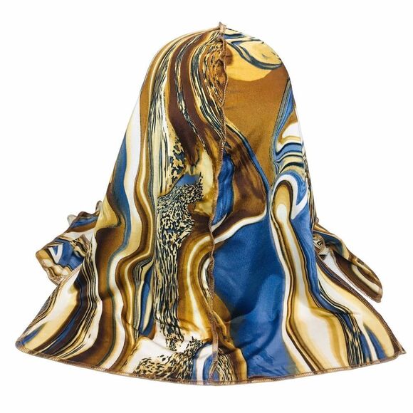 Jersey Durag Head Scarf Cap Stretch Wave Hat Long Tail Binnie - Picture 8 of 12